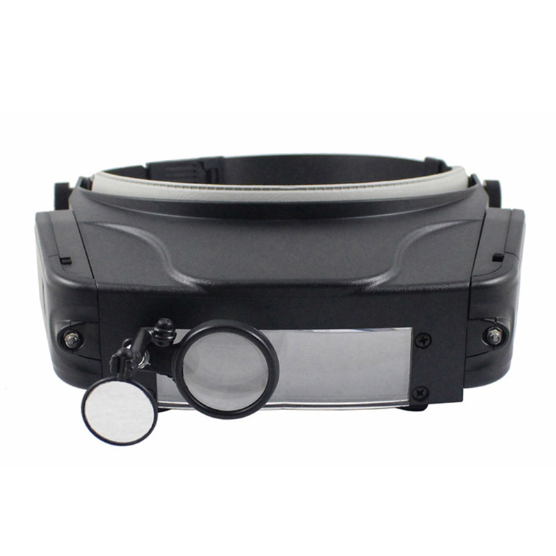 Optical ABS Multiple Head-mounted Magnifying Glass LED Reflective Lens Surgery Loupe