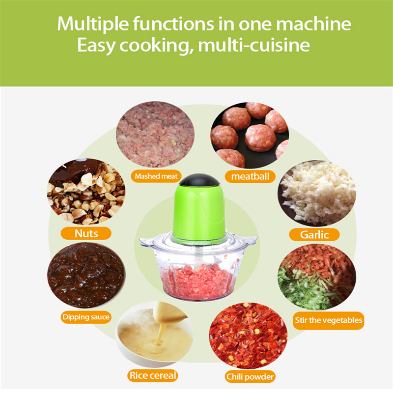 Home Electric Meat Grinder Multifunctional Mixer Food Processor Automatic Electric Blender Chopper Kitchen Meat Slicer Cutter