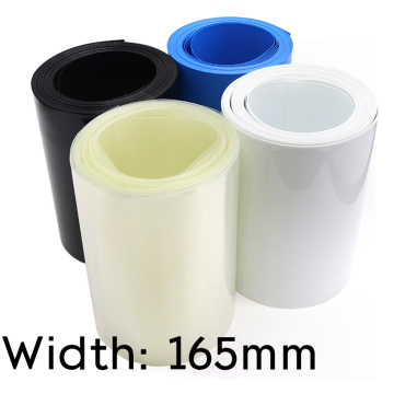 Width 165mm PVC Heat Shrink Tube Dia 105mm Lithium Battery Insulated Film Wrap Protection Case Pack Wire Cable Sleeve Colorful