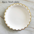 8pcs 7inch plate A