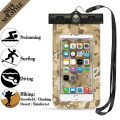 IPX8 Waterproof Case For Phone Pouch Case Swimming Bag With Compass Arm Band Underwater Diving Phone Touch Dry Bag Camouflage