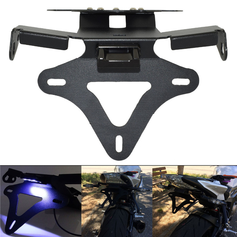 Rear License Number Plate Frame Holder Bracket Tail Tidy with Led Light For BMW HP4 S1000R K47 S1000RR K46 S 1000 R RR 2009-2020