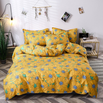 Yellow sunflower duvet cover set 220x240 Pillowcase 3pcs,bedding set,quilt cover 200x200,bed sheet, king size bed cover
