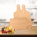 Solid Wood Cutting Board Handle Overturned Smooth Firm Rectangular Hardwood Cutting Board Kitchen