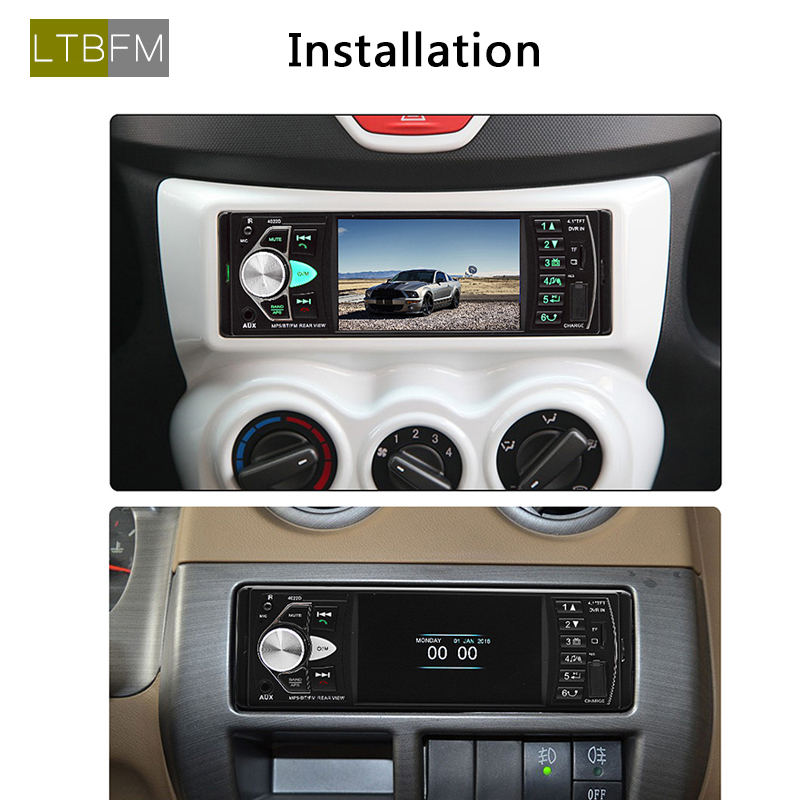 LTBFM 4022D Bluetooth Autoradio 1 Din Car Radio Car Stereo Auto Multimedia MP5 Player TF USB MP3 Radio Coche Audio Video Player