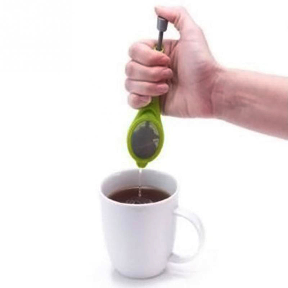 Tea Infuser Built-in plunger Healthy Intense Flavor Reusable Tea bag Plastic Tea&Coffee Strainer Measure Swirl Steep Stir Press