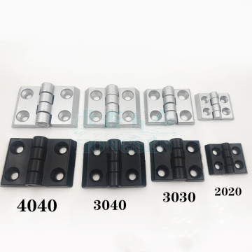 1pc 30/40 series CNC 3D Printer Aluminum profile hinge Black Nylon hinge connections Accessories bracket fastener EU standard