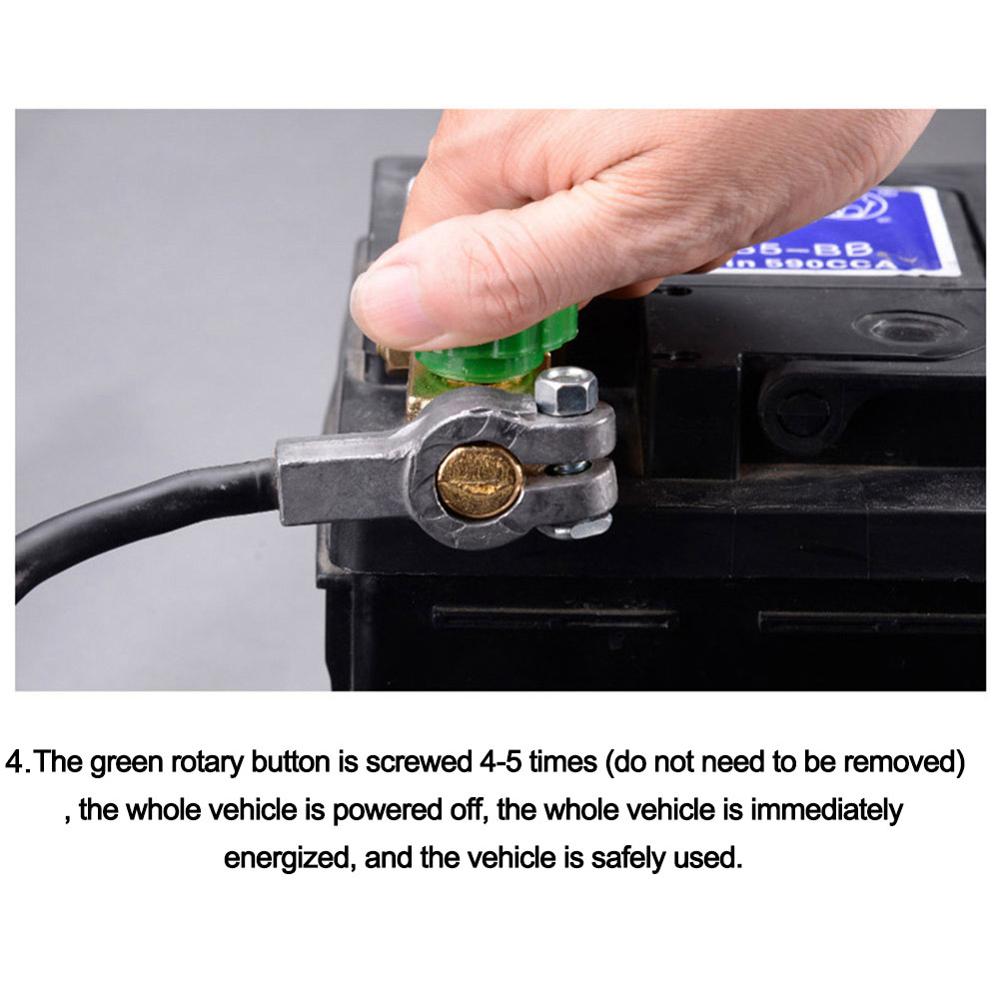 Universal Car Battery Switch Battery Terminal Link Switch Quick Cut-off Disconnect Protector RV Car Battery Power-off Switch