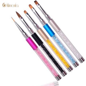 Professional Nail Art Brush Pen Rhinestone Diamond Rhinestone Handle Carving Powder Drawing Painting Manicure Nail Brush Tool