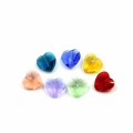 20pcs/lot Accessories for Jewelry Charm Crystal Heart 14mm Lampwork Glass Faceted Beads Loose Pendant DIY Making Costume Jewelry