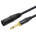 Instrument Cable XLR 3 Pin Plug to 6.35 mm (1/4") Male Mono Jack Plug Mic Cord 1M 1.5M 2M 3M 5M 7.5M 10M 12M 15M for Microphone