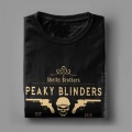 Peaky Blinders Shelby Brothers T Shirts For Men Print Tops Leisure T-Shirts Round Neck 100% Cotton Tees
