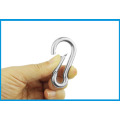 2PCS 5mm 6mm 8mm Multifunctional SS 304 Spring Snap Carabiner Quick Link Ring Hook snap shackle Chain Fastener Hook