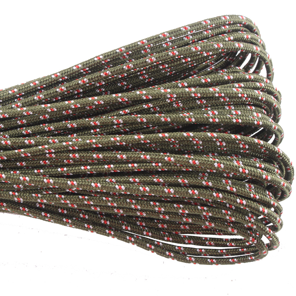 3mm Paracord 100FT Parachute cord Rope 1 Strand Paracorde Outdoor Survival Equipment Clothes line DIY Paracord Bracelet