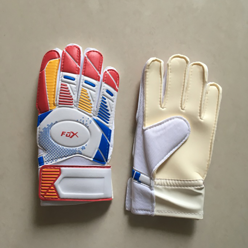 youth student kids entry-level goalkeeper gloves football anti-slip finger latex goalie gloves