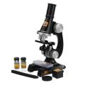 Microscope Kit Lab Led 100X/200X/450X Homeschool Science Educational Toy Gift Refined Biological Microscope For Kid Child