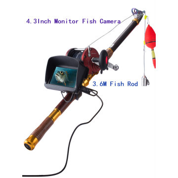 PDDHKK 4.3inch Fish Camera 3.6M Fish Rod Underwater Fish Finder 8MP Resolution Lens 30M Cable Fishing Video Camera Ice Sea Fish