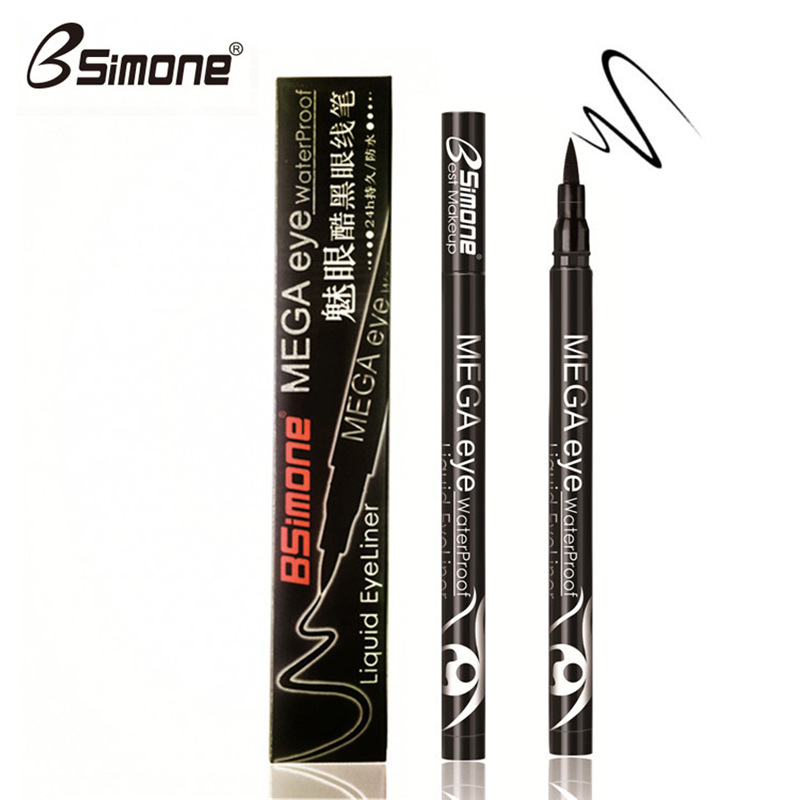 1PC Black Eye Liner Pen Waterproof Smudge-Proof Natural Quick Dry Eyeliner pen Beauty Long lasting Eyeliner Cosmetic TSLM2