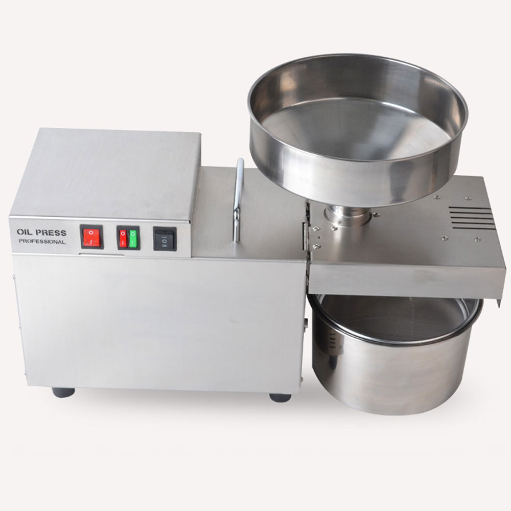 220V 110V Stainless steel automatic oil press small business equipment machine hot and cold oil press peanut, sunflower seed