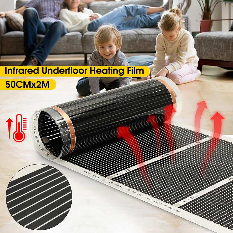 220V 50cm Width Healthy Floor Heating Infrared Underfloor Heating Carbon Film Heater Floor Heating Systems & Parts