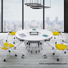 Office Folding Table Chair with cushion Set