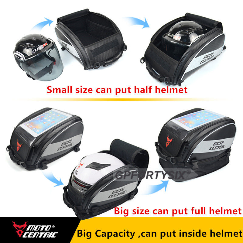 Touch Screen Motorcycle Bag Tank Moto Helmet Bag Handbag Motocross Rider Rear Seat Bag For Honda BMW Motors