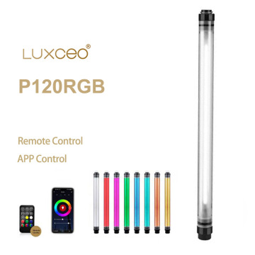 LUXCEO P120 RGB LED Light Tube 120cm with Remote Control Built-in Battery Photography Lighting Tube Stick for Video photo Studio