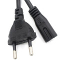 1.5m AC Power Cord EU Plug Power Supply Cable 8-Shaped Power Wire Cable Extension Cords For Home LED, Digital Camera, Desk Lamp