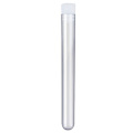 200Pcs 12X100mm Lab Clear Plastic Test Tube with Cap U-Shaped Bottom Long Transparent Test Tube Lab Experiment Supplies