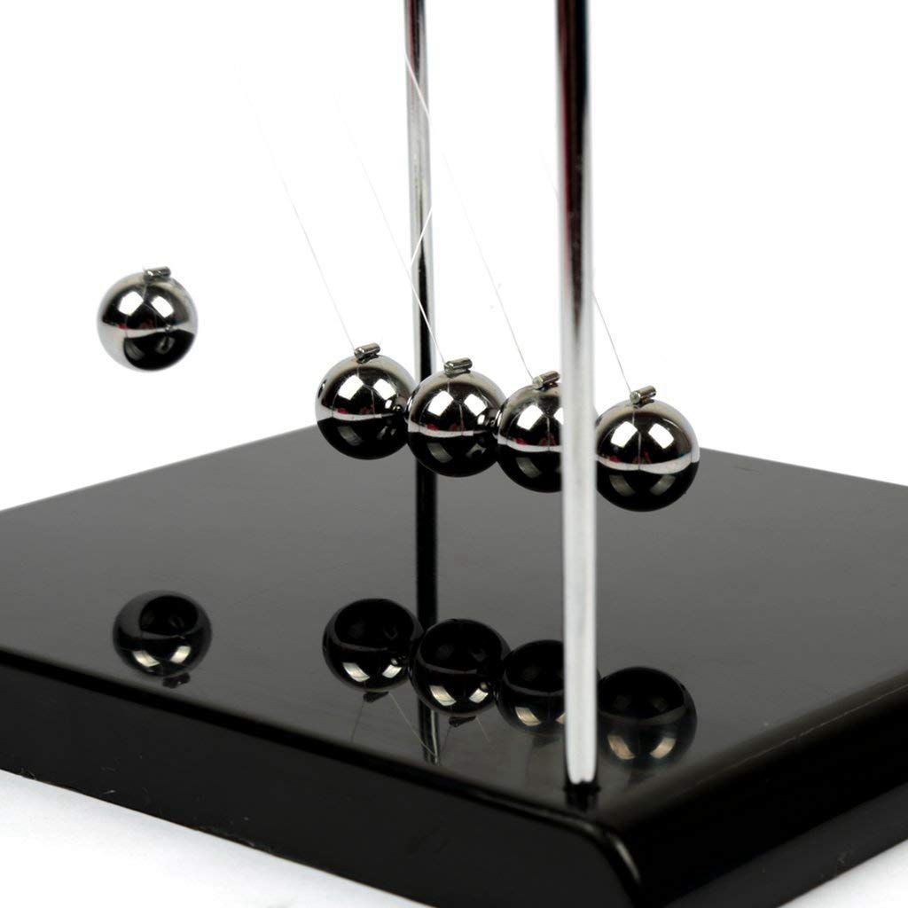 New-Physics Mechanics Science Toys - Balance Balls Desk Toy Home Decoration, Home Office Desk Decoration (Metal Base Newton's