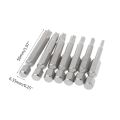 7Pcs Star Drill Bits Screwdriver Magnetic 1/4" Hex Shank Hand Tools Five-pointed Star Bore T10-T40