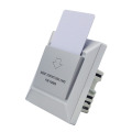 HiRead Silver Wall Access Control the Switches 30A 220V 125KHz Low Frequency Energy Saving card Switch for Hotels