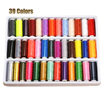 39 Colors Polyester Sewing Thread Supplies Machine Hand 200 Yards Each Spool Knitting Threads Sewing Quilting Accessories Tools