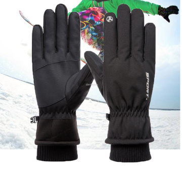 Waterproof Fleece Thermal Ski Gloves Men Women Winter Skateboard Snowmobile Protect Gloves Motorcycle Skiing Touch Screen Gloves