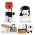 800W 110/220V 30000RPM Woodworking Trimmer Handheld Engraving Slotting Trimming Tool Wood Router Wood Electric Hand Trimmer