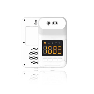 Non contact digital white color infrared counter device with english Voice reminder temperature outdoor or indoors 2020 hot sale