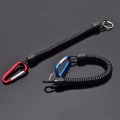 2Pcs Boating Kayak Fishing Secure Rope Fishing Rod Fish Pliers Lip Grips Tackle Tool Protect Lanyards Cord Rope with Carabiner