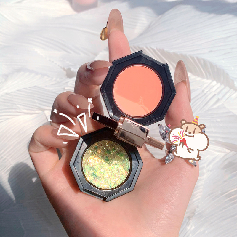 Xixi Blush Cream, Eyeshadow Glitter, Gentle Cream, Apricot Color, and Color, Warm Almond Pink and Lovely