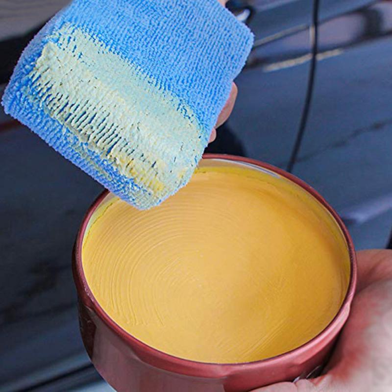 Car Wash Cleaning Sponge Block Microfiber Wax Applicator Pad Polishing Sponge Terry Cloth Box Polished Wax Sponge Maintenance