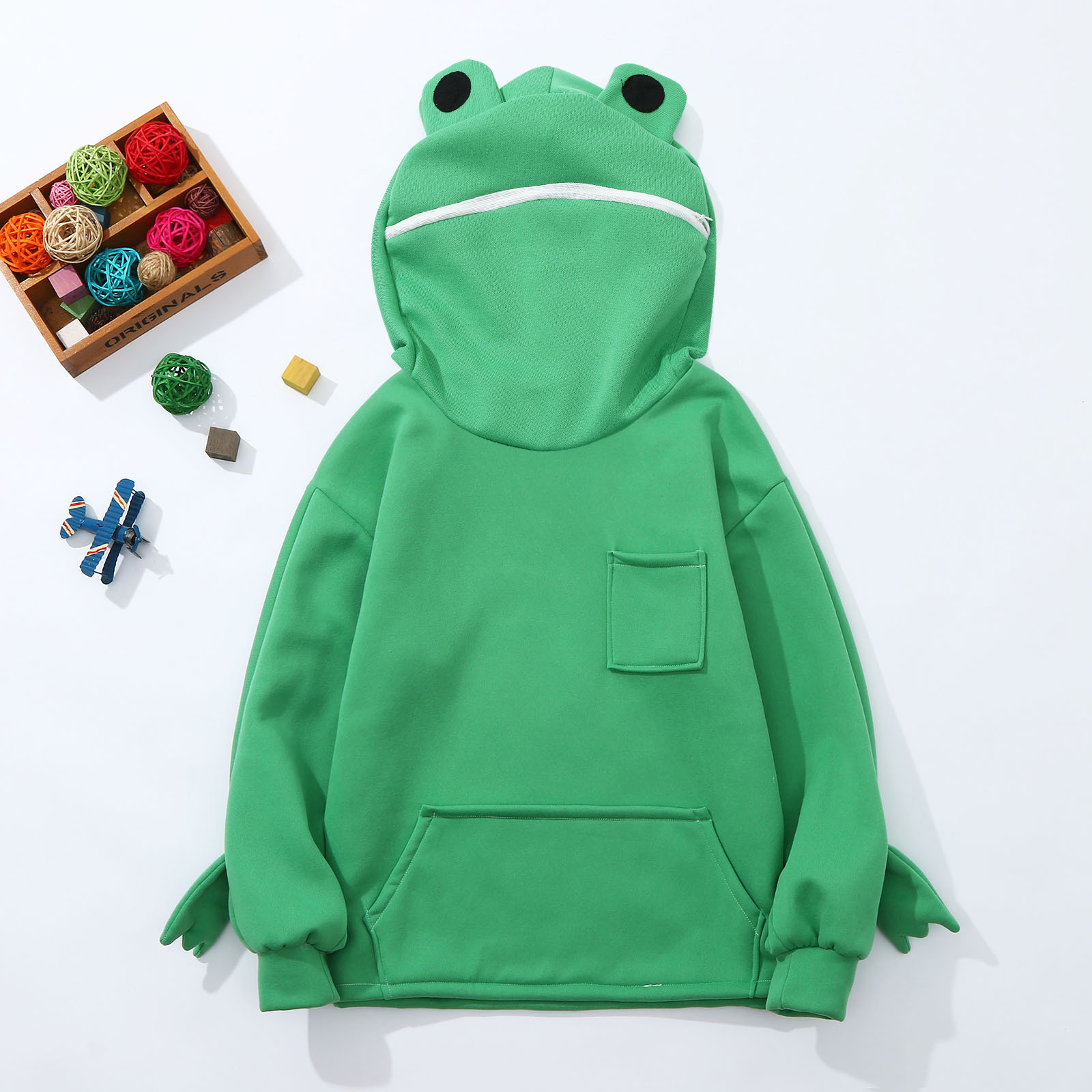 New Kids Hoodies Toddler Sweatshirts Frog Hooded Boys Girl Children Baby Girl Outfit 2020 Autumn Children Zipper T-shirt#G30
