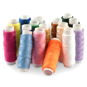 50M/roll 16 Colors handmade Sewing Thread home embroidery Polyester Thread Set Sewing needle durable sturdy Sewing Tool