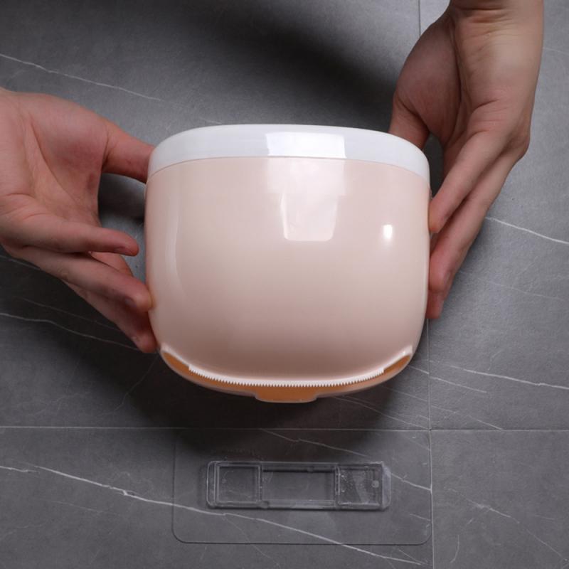 Kitchen and bathroom roll paper toilet paper holder wall-mounted tissue box plastic waterproof toilet paper holder with shelf