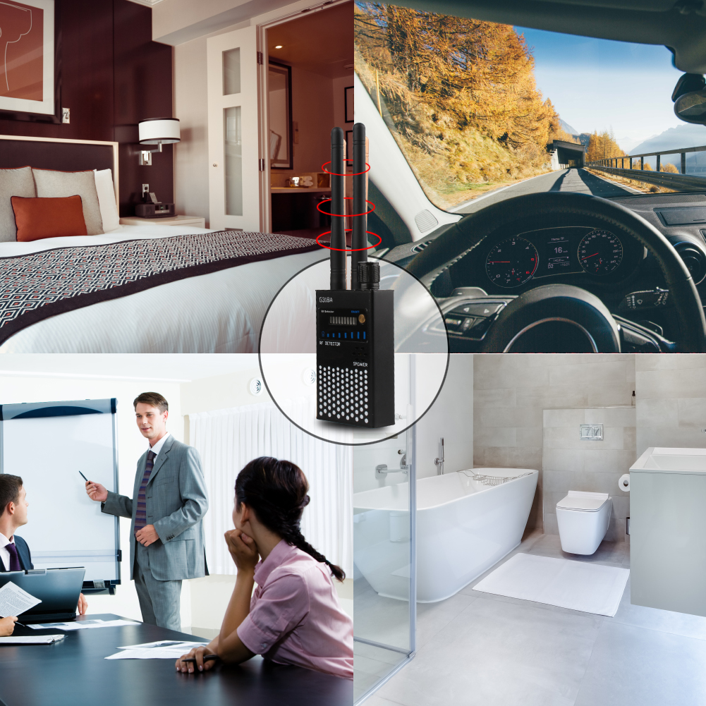 2.4G Wifi RF Signal Finder Anti Candid Camera Detector Spy Audio Bug GPS Tracke GSM Wireless Device Scanner