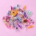 50PCS DIY Patchwork Plastic Clothing Clips Holder For Fabric Quilting Craft Sewing Knitting Garment Clips