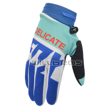Delicate Fox Blue White Gloves Motocross Motorbike Mountain Bicycle Dirtpaw Off-Road Enduro Racing Gloves
