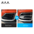 Car Styling Head Front Bumper Spoiler Air Knife Fog light decoration frame Covers Stickers Trim For Audi Q2 Q2l Auto Accessories