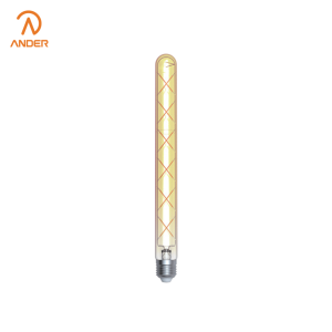 Sustainable Filament Bulb Featuring Golden Four Cross