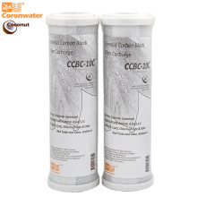 Coronwater CCBC-10C Water Filter Coconut Shell Activated Carbon Block RO Replacement Water Filter Cartridge