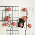 5 Heads Persimmon Tree Branches Fake Fruit Chinese Style Home Flower Ornaments Wedding Ceiling Artificial Berries