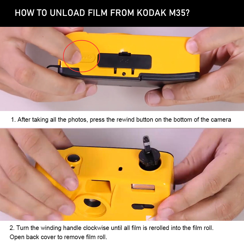 KODAK Vintage Retro M35 35mm Reusable Film Camera Pink/Green/Blue With FUJIFILM COLOR C200 135-36 35mm Film(Expiry 2022.10)